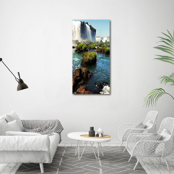 Photo printed on glass Igaz waterfall