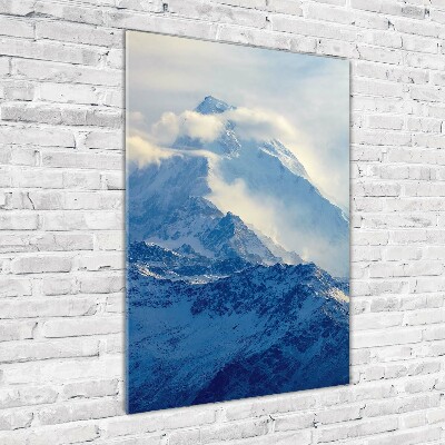 Photo printed on glass Top of the mountain