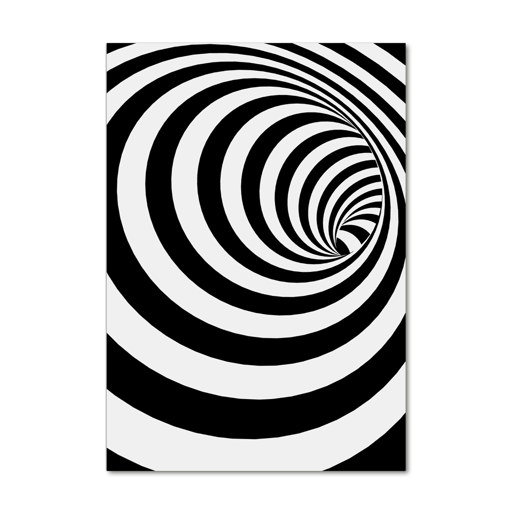 Wall art on glass Striped spiral