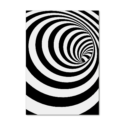 Wall art on glass Striped spiral