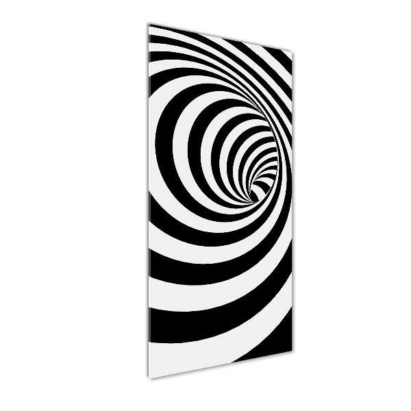 Wall art on glass Striped spiral