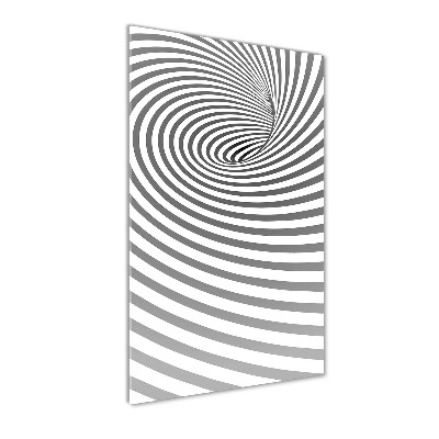 Glass wall art Striped spiral