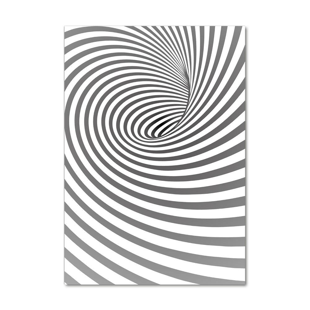 Glass wall art Striped spiral