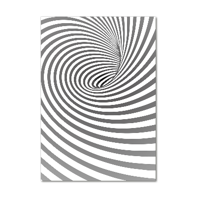 Glass wall art Striped spiral