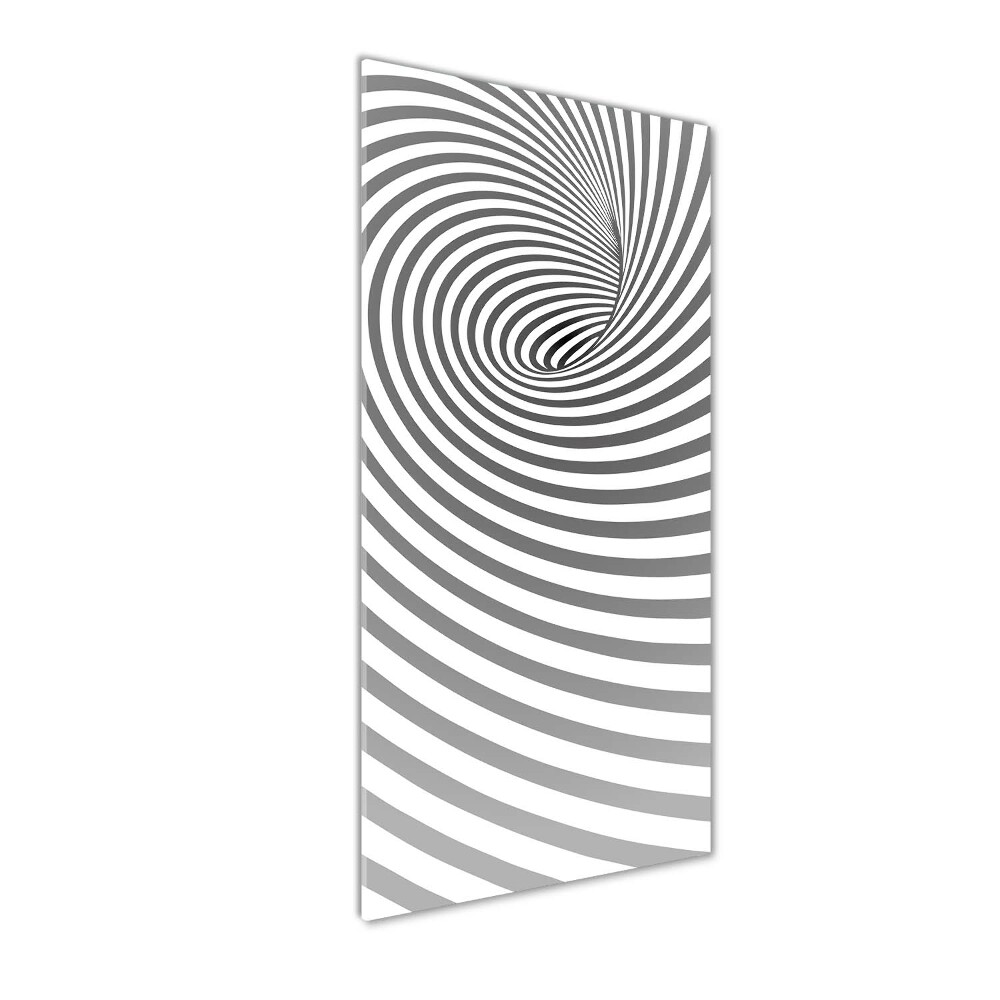 Glass wall art Striped spiral