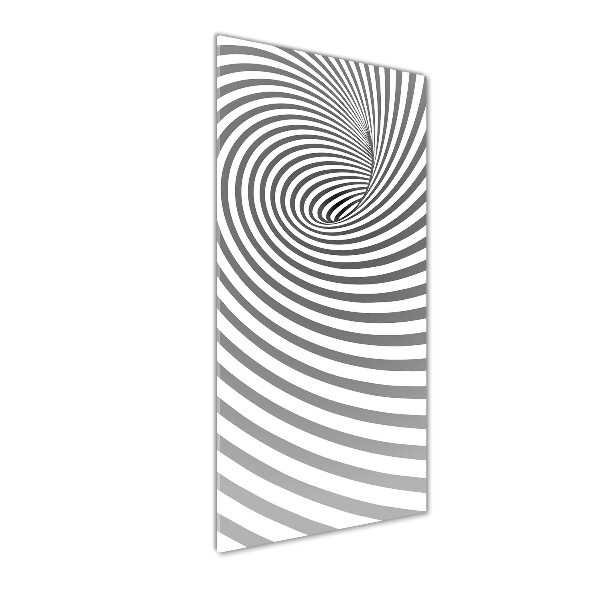 Glass wall art Striped spiral