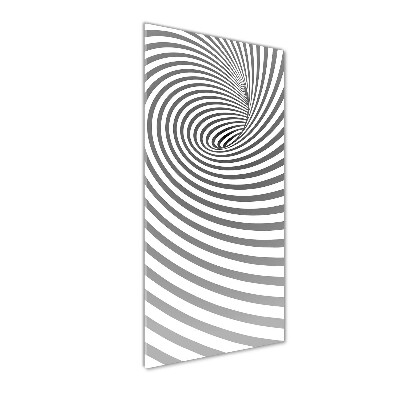 Glass wall art Striped spiral