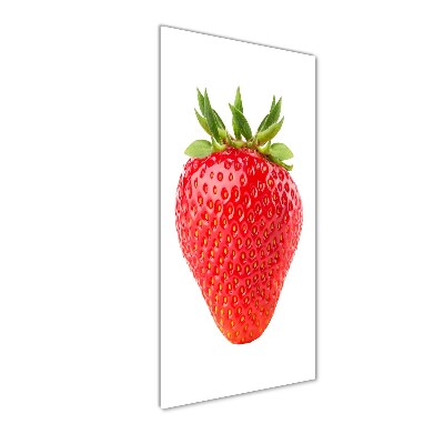 Glass wall art Strawberry