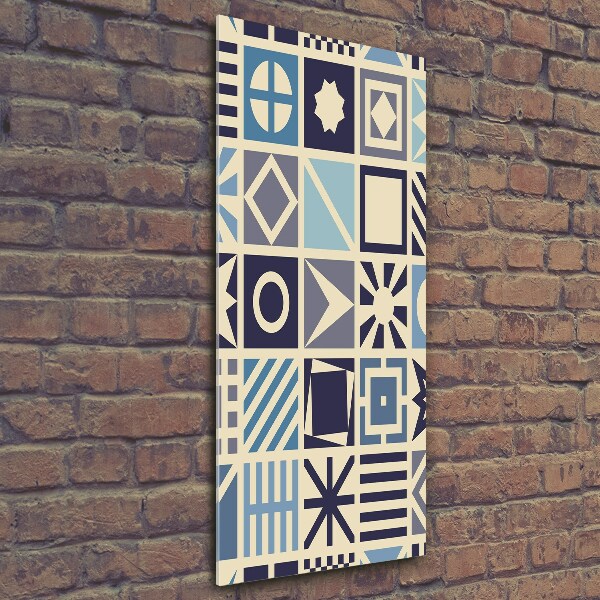 Glass wall art Geometric background