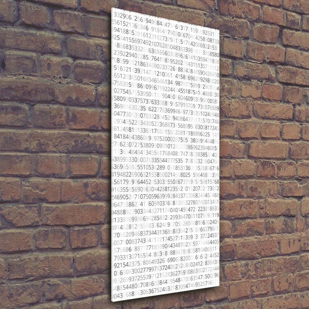 Print on a a glass Binary code