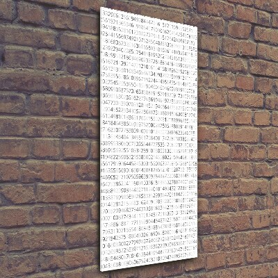 Print on a a glass Binary code