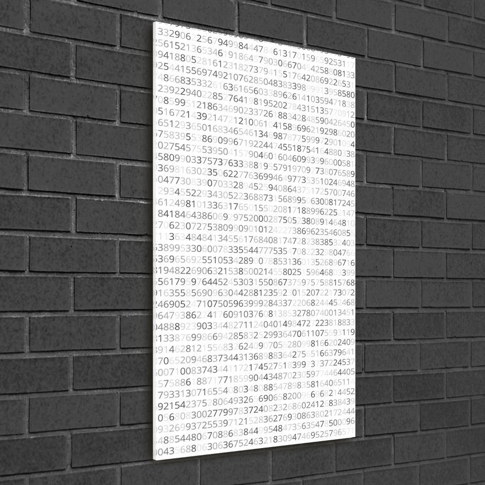 Print on a a glass Binary code