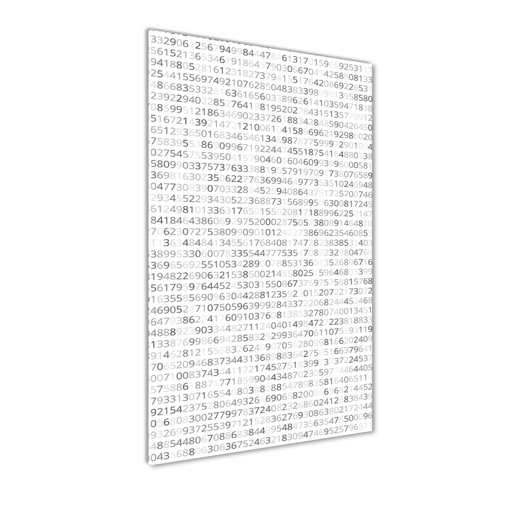 Print on a a glass Binary code