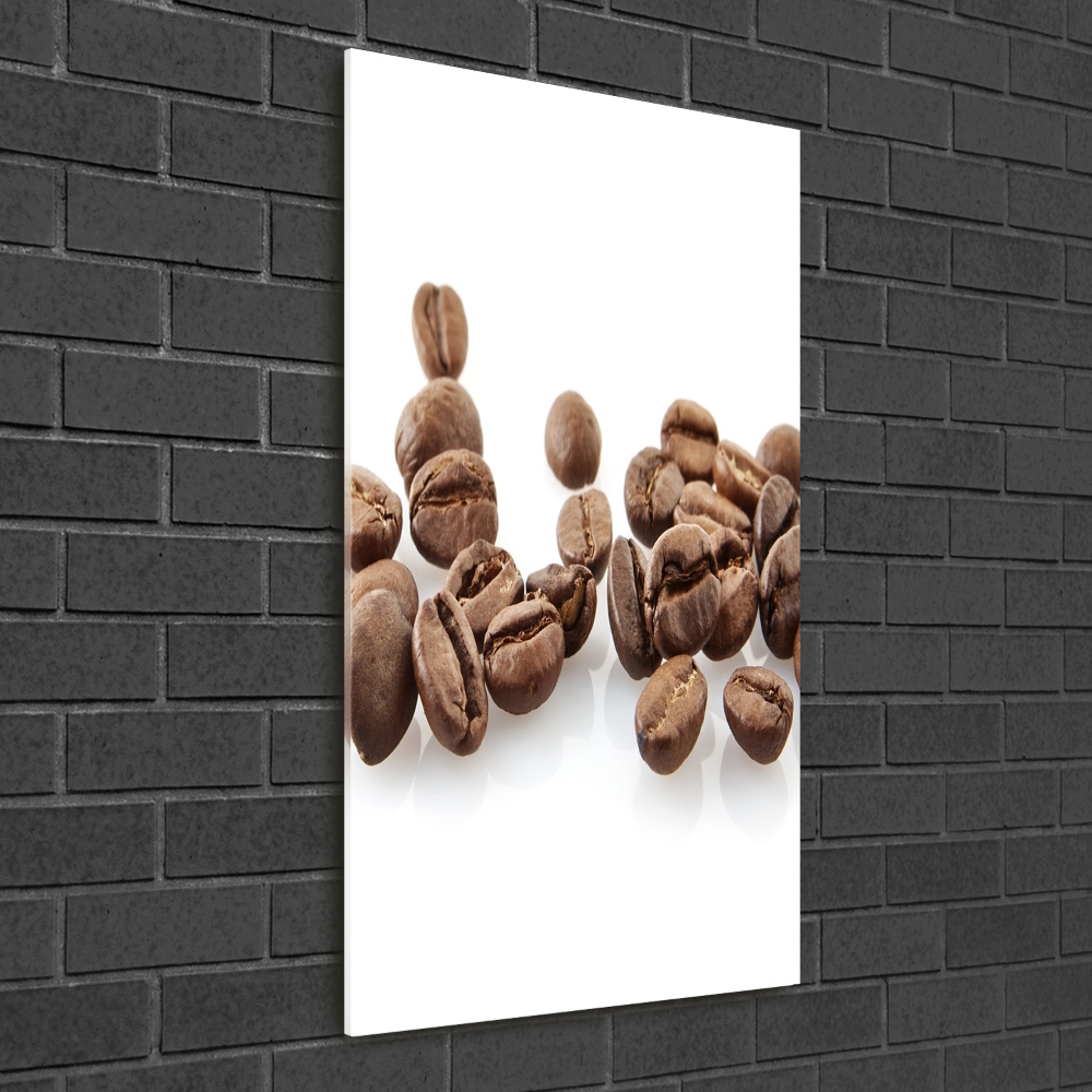 Print on a a glass Coffee beans