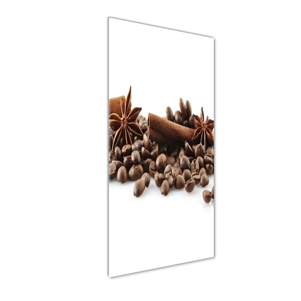 Glass wall art Coffee beans