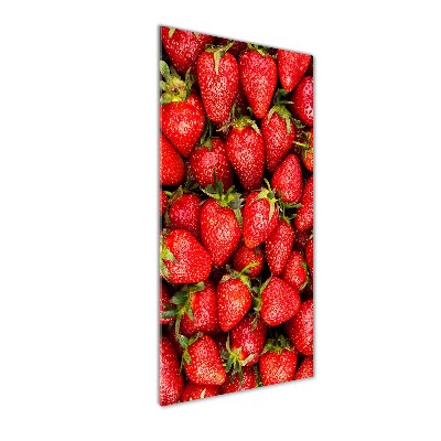 Print on a a glass Strawberries