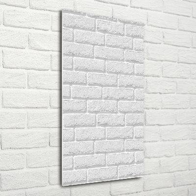 Print on a a glass Brick wall