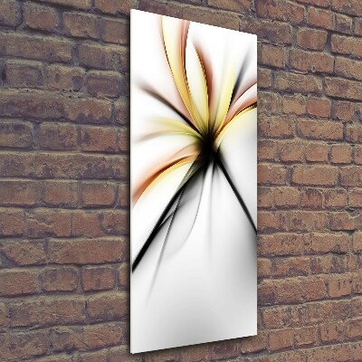 Photo printed on glass Abstract flower