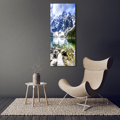 Wall art on glass Morskie Oko Tatry