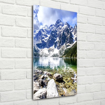 Wall art on glass Morskie Oko Tatry