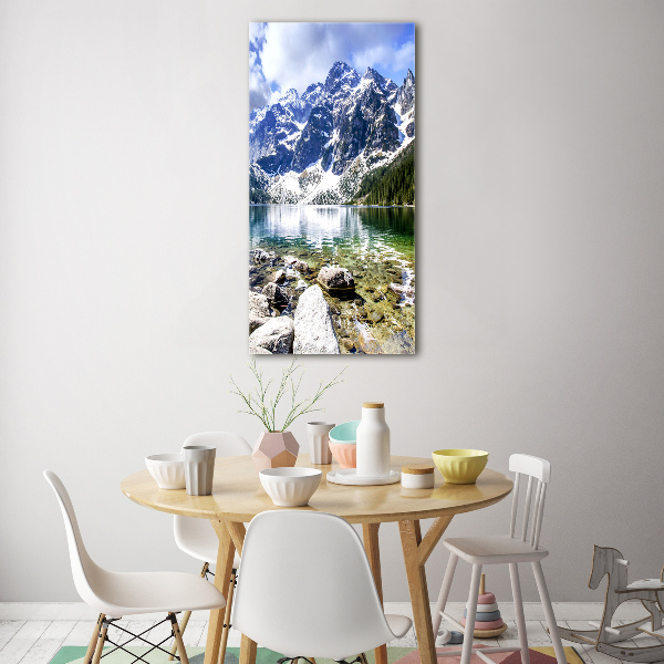 Wall art on glass Morskie Oko Tatry