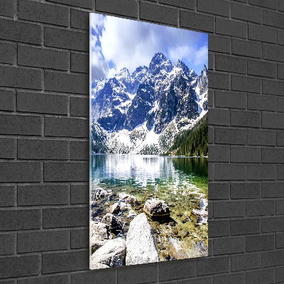 Wall art on glass Morskie Oko Tatry