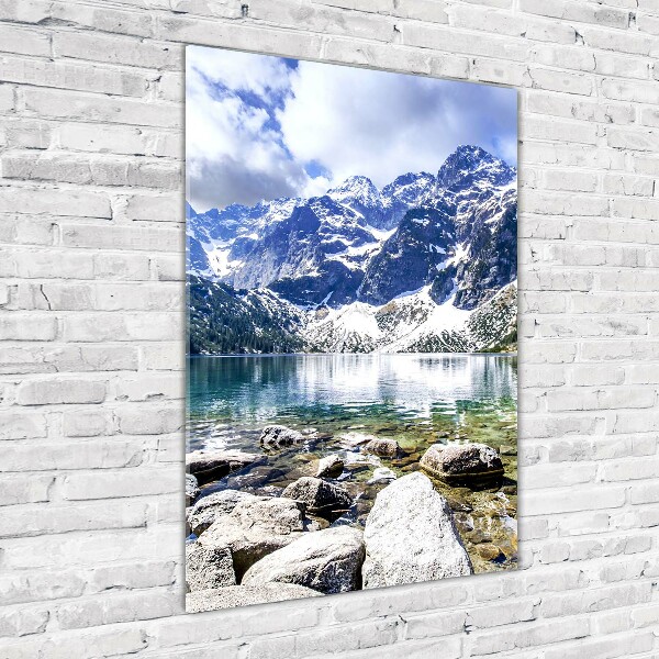 Wall art on glass Morskie Oko Tatry