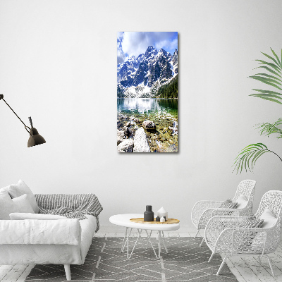 Wall art on glass Morskie Oko Tatry