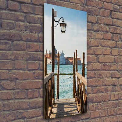 Wall art on glass Venice Italy