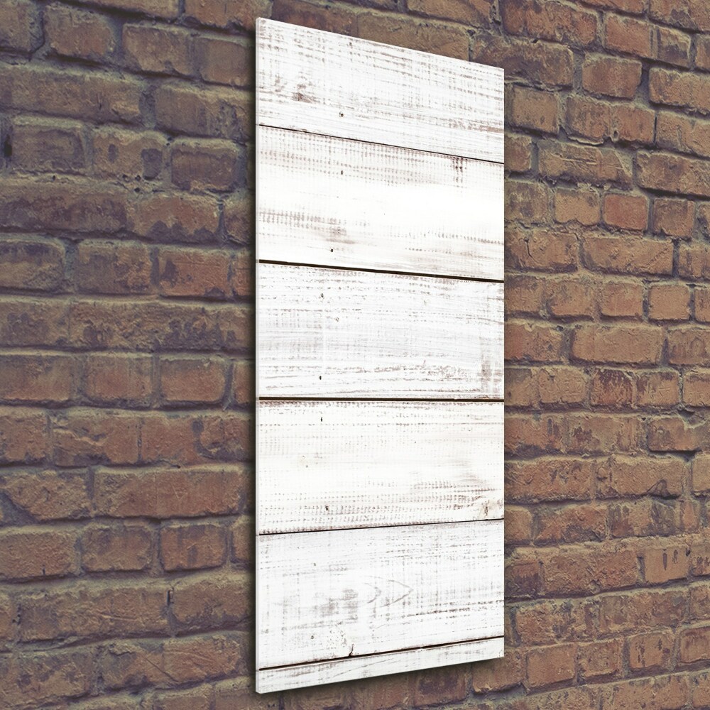 Print on a a glass Wooden wall