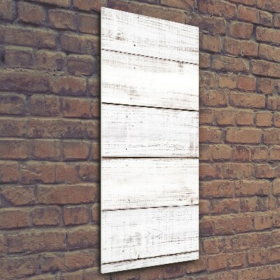 Print on a a glass Wooden wall