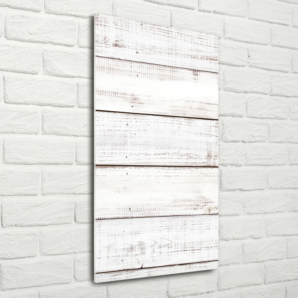 Print on a a glass Wooden wall