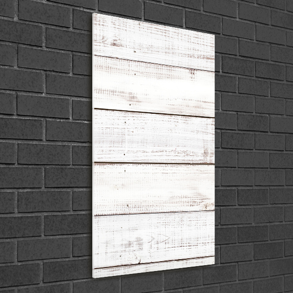 Print on a a glass Wooden wall