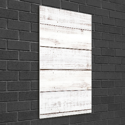 Print on a a glass Wooden wall