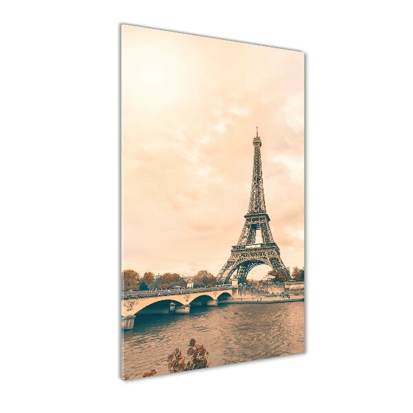 Wall art on glass Eiffel Paris tower