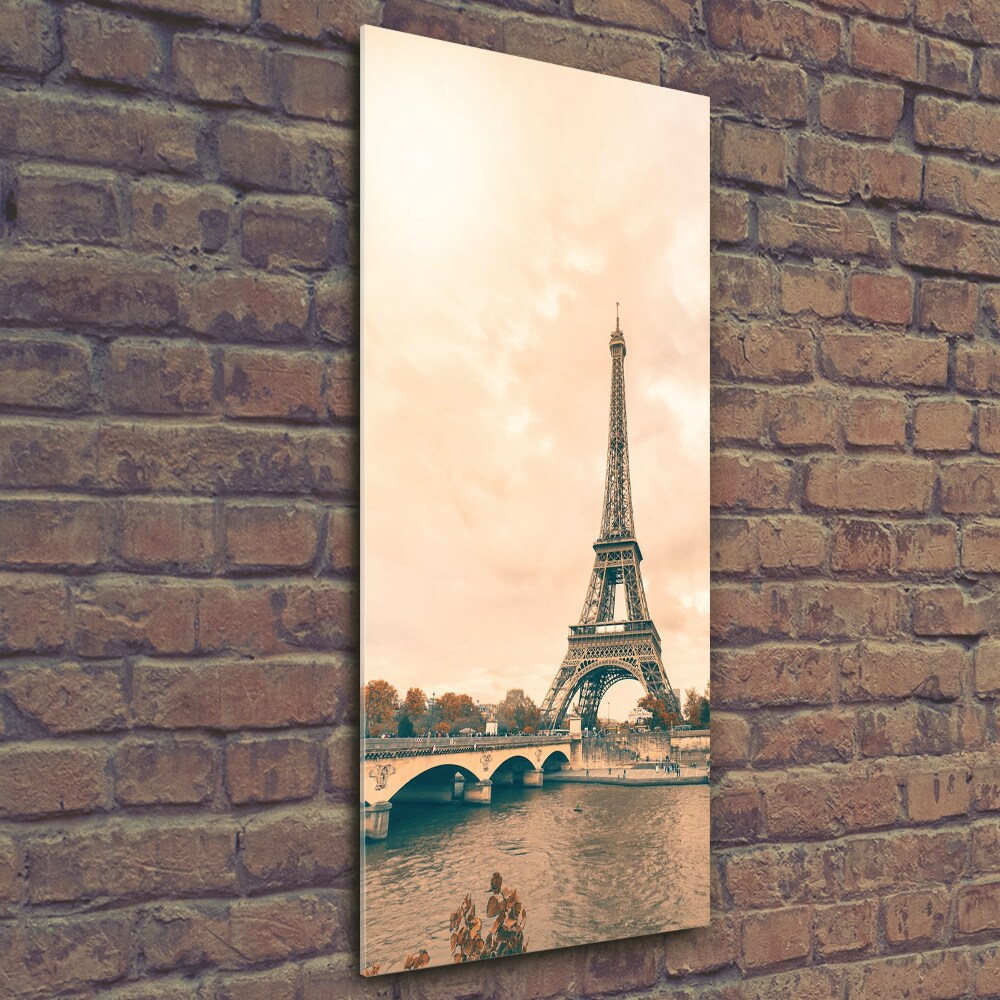 Wall art on glass Eiffel Paris tower