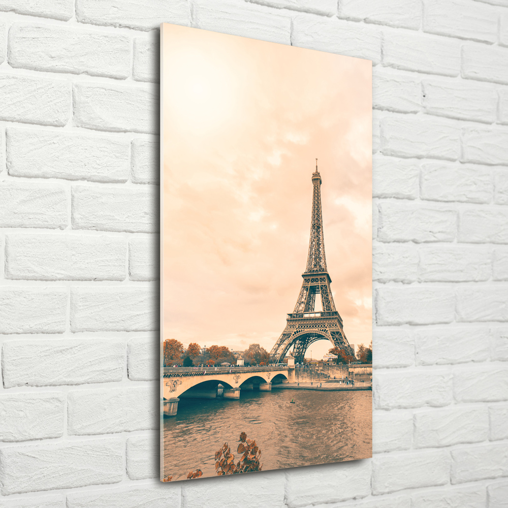 Wall art on glass Eiffel Paris tower