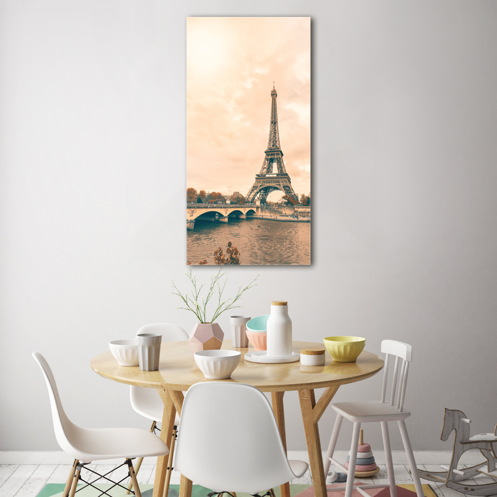 Wall art on glass Eiffel Paris tower