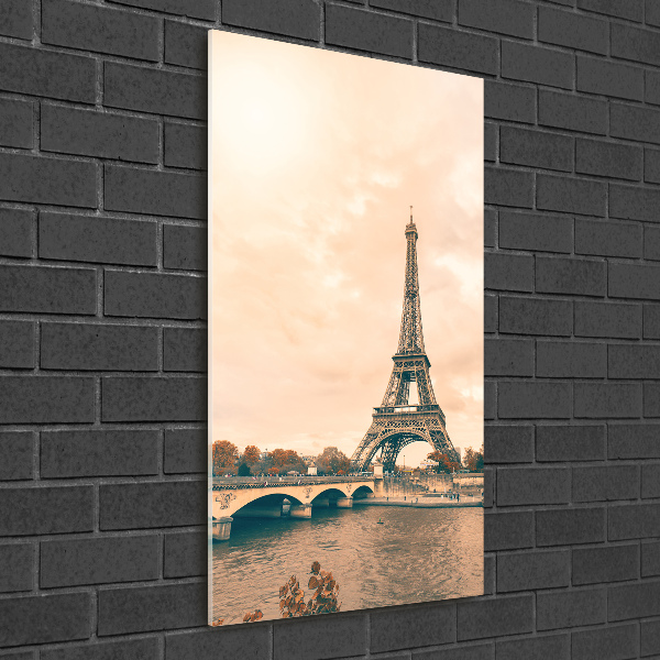 Wall art on glass Eiffel Paris tower