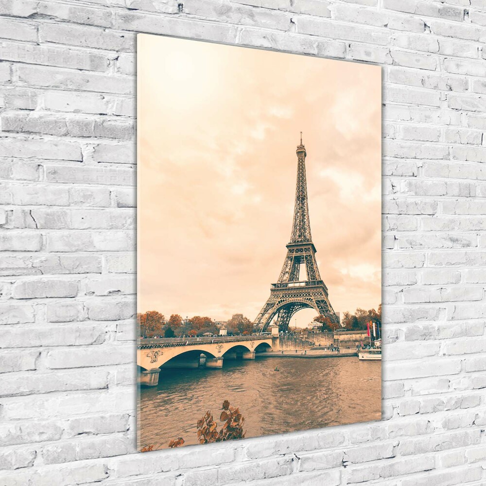 Wall art on glass Eiffel Paris tower