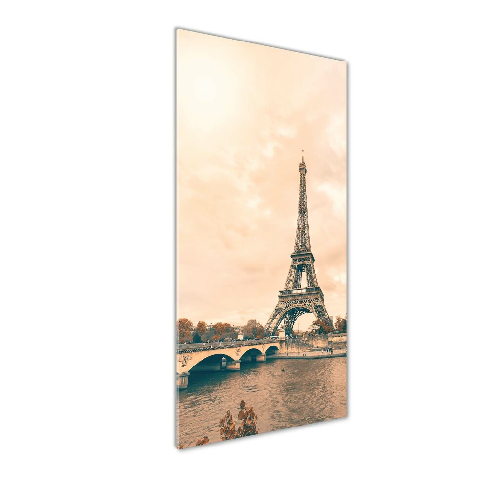 Wall art on glass Eiffel Paris tower