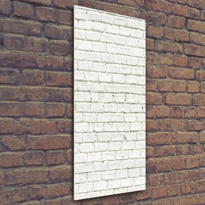 Print on a a glass Brick wall