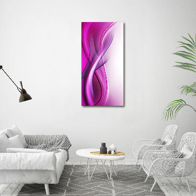 Wall art on glass Background waves