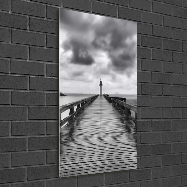 Wall art on glass Lighthouse