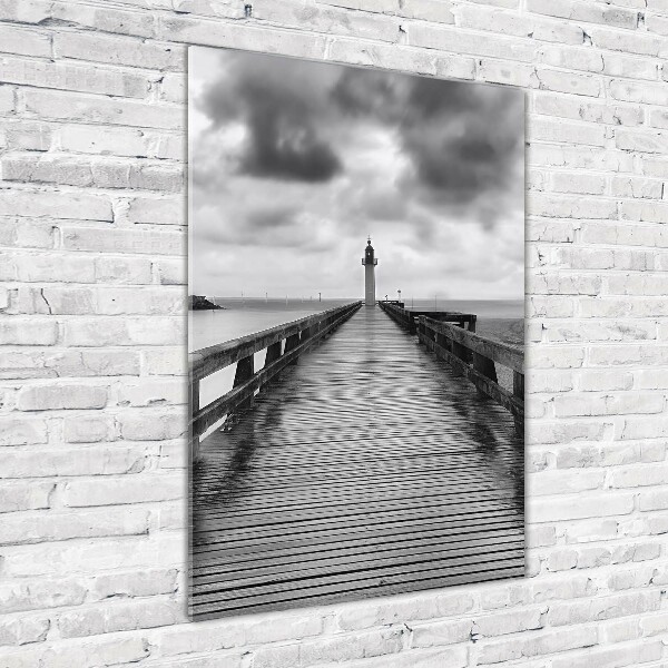 Wall art on glass Lighthouse