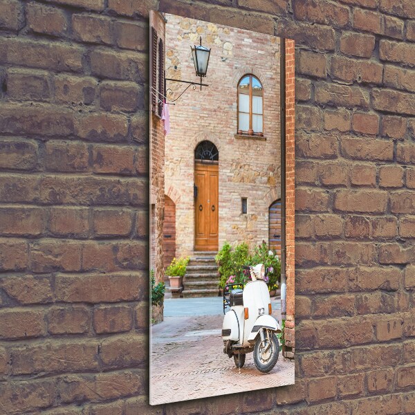 Print on a a glass Italian streets