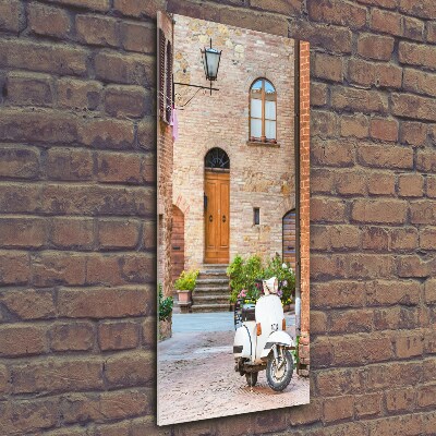 Print on a a glass Italian streets