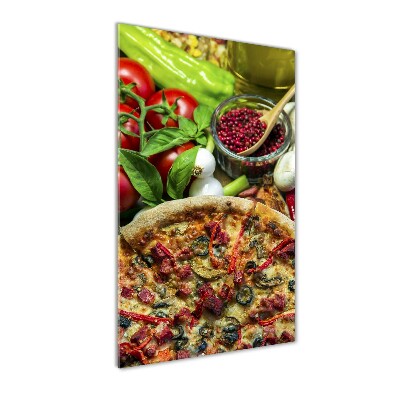 Photo printed on glass Pizza