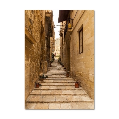 Wall art on glass Streets in Malta