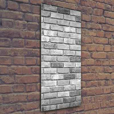 Print on a a glass Brick wall